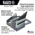 Klein Tools 53001 Regular-Point Drill-Bit Set, 15-Piece
