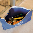 Klein Tools 5539LBLU Zipper Bag, Large Canvas Tool Pouch, 18-Inch, Blue