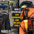 Klein Tools 55665 Tradesman Pro™ Ironworker and Welder Backpack