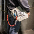 Klein Tools 5416TBR Tool Pouch, Bolt Retention Pouch, Canvas, Tunnel Connect, 5x10x9-Inch