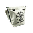 Klein Tools 5416TBR Tool Pouch, Bolt Retention Pouch, Canvas, Tunnel Connect, 5x10x9-Inch