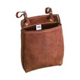 Klein Tools 5146 Tool Bag, Leather All-Purpose Pouch with Belt Straps, 9 x 3 x 8-Inch