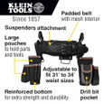 Klein Tools 55427 Tradesman Pro™ Electrician's Tool Belt, Medium