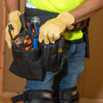 Klein Tools 5701 Tool Pouch, PowerLine™ Series 8-Pocket Tool Pouch, Black Nylon