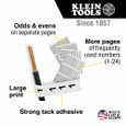 Klein Tools 56250 Wire Marker Book, 1-48