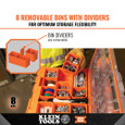 Klein Tools 54806MB MODbox™ Tall Component Box, Full Width