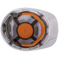 Klein Tools 60107 Hard Hat, Non-Vented, Cap Style with Headlamp, White