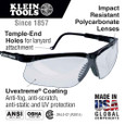 Klein Tools 60055 Protective Eyewear, Black Frame, Espresso Lens