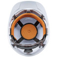 Klein Tools 60107RL Hard Hat, Non-Vented, Cap Style with Rechargeable Headlamp, White