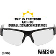 Klein Tools 60172 PRO Safety Glasses-Wide Lens, 2-Pack