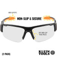 Klein Tools 60172 PRO Safety Glasses-Wide Lens, 2-Pack