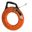 Klein Tools 56009 Fiberglass Fish Tape with Spiral Leader, 50-Foot