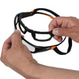 Klein Tools 60538 Professional Full-Frame Gasket Safety Glasses, Indoor/Outdoor Lens