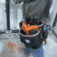 Klein Tools 55419SP-14 Tool Bag, Tradesman Pro™ Shoulder Pouch, 14 Pockets, 10-Inch
