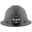 Klein Tools 60346 Hard Hat, Premium KARBN™ Pattern, Non-Vented Full Brim, Class E, Lamp