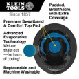 Klein Tools 60346 Hard Hat, Premium KARBN™ Pattern, Non-Vented Full Brim, Class E, Lamp