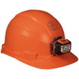 Klein Tools 60900 Hard Hat, Non-vented, Orange Cap Style with Headlamp