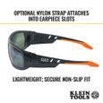 Klein Tools 60539 Professional Safety Glasses, Full Frame, Polarized Lens