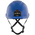 Klein Tools 60148 Safety Helmet, Non-Vented-Class E, with Rechargeable Headlamp, Blue