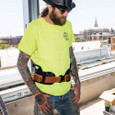 Klein Tools 5826L Quick Release Leather Belt, Large