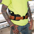 Klein Tools 5826L Quick Release Leather Belt, Large