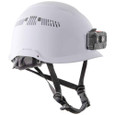Klein Tools 60150 Safety Helmet, Vented-Class C, with Rechargeable Headlamp, White