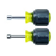 Klein Tools 610M Nut Driver Set, Magnetic Stubby Nut Drivers, 1-1/2-Inch Shaft, 2-Piece