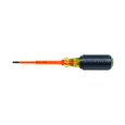 Klein Tools 612-4-INS Insulated 1/8-Inch Slotted Screwdriver, 4-Inch