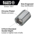 Klein Tools 65504 3/8-Inch Drive Socket Wrench Set, 12-Piece