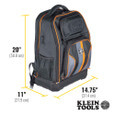 Klein Tools 62805BPTECH Tradesman Pro™ XL Tech Tool Bag Backpack, 28 Pockets