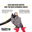 Klein Tools 63711 Open Jaw Ratcheting Cable Cutter
