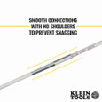 Klein Tools 56406 Hi-Flex Glow Rod w/Splinter Guard™ Coating, 6-Foot