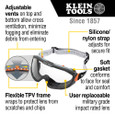 Klein Tools 60479 Safety Goggles, Clear Lens