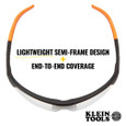 Klein Tools 60159 Standard Safety Glasses, Clear Lens Klein Tools 60159 Standard Safety Glasses, Clear Lens