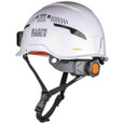 Klein Tools 60526 Safety Helmet, Type-2, Vented Class C, with Rechargeable Headlamp