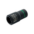 Klein Tools 66016 2-in-1 Impact Socket, 12-Point, 1-1/8 and 15/16-Inch