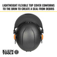 Klein Tools 60529 Face Shield, Full Brim Hard Hat, Gray Tint