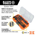 Klein Tools 65238 KNECT™ Essential Deep-Well Heavy-Duty Flip Socket Set, SAE 7-Piece