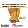 Klein Tools 60602 Cowhide Leather Gloves, Small