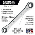 Klein Tools 68201 Ratcheting Box Wrench 3/8 x 7/16-Inch