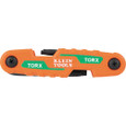 Klein Tools 70540T Compact Folding Hex Key Set, 8-Key, Torx® Sizes