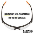 Klein Tools 60536 Professional Safety Glasses, Indoor/Outdoor Lens