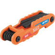 Klein Tools 70543 Compact Folding Hex Key Set, 25-Key, SAE, Metric, TORX® Sizes, 3-Piece