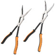 Klein Tools 71402 Long Reach Needle Nose and Bent Nose Pliers Set, 13-Inch, 2-Piece