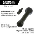 Klein Tools 660KIT1 5-in-1 Impact Socket Set