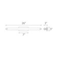 WAC Lighting 26.38" Vista LED Bathroom Vanity or Wall Light WS-40726