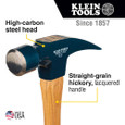 Klein Tools 832-32 Lineman's Straight-Claw Hammer