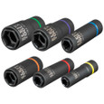 Klein Tools 66060 2-in-1 Impact Socket Set, 6-Point, 6-Piece