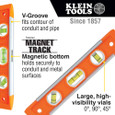 Klein Tools 935 Torpedo Level, 3 Vial, 9-Inch