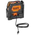 Klein Tools 93LCLGR Rechargeable Self-Leveling Green Cross-Line Laser Level with Red Plumb